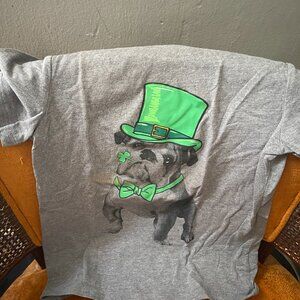 cat and jack st. patricks bulldog boys shirt